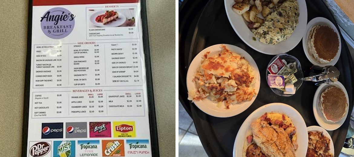 Angie’s BREAKFAST & GRILL Menu