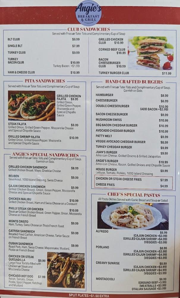 Angie’s BREAKFAST & GRILL Menu image 3