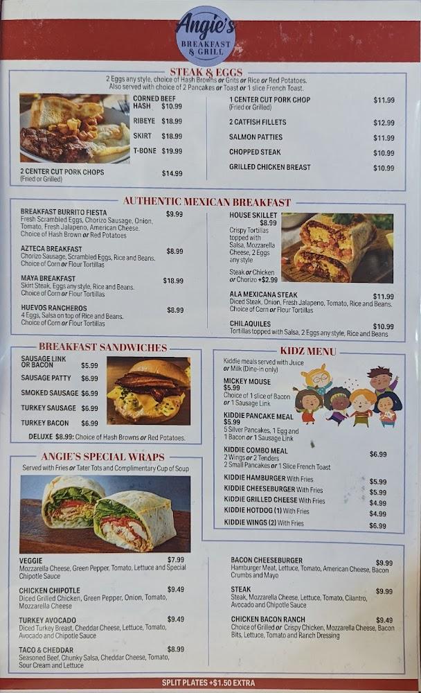 Angie’s BREAKFAST & GRILL Menu image 4